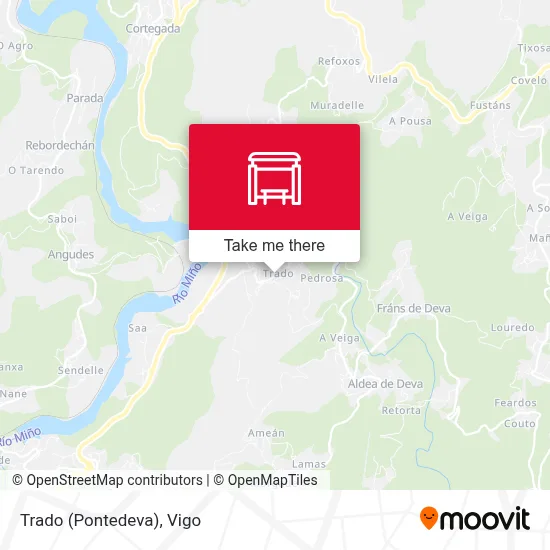 Trado (Pontedeva) map