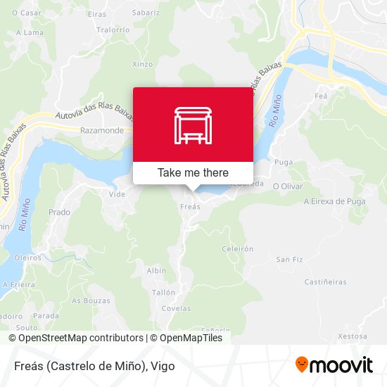 Freás (Castrelo de Miño) map