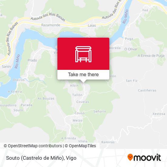 Souto (Castrelo de Miño) map