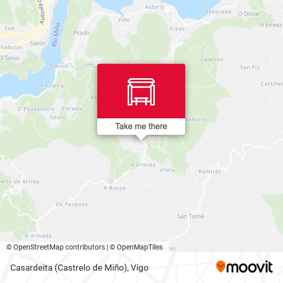 Casardeita (Castrelo de Miño) map