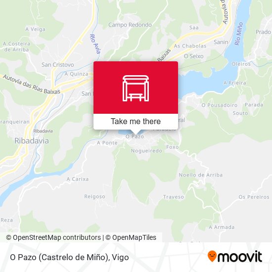 O Pazo (Castrelo de Miño) map