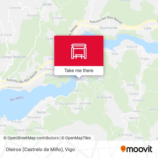 Oleiros (Castrelo de Miño) map