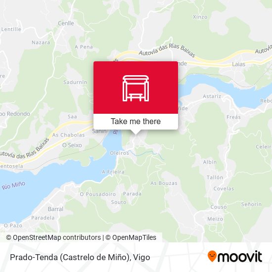Prado-Tenda (Castrelo de Miño) map