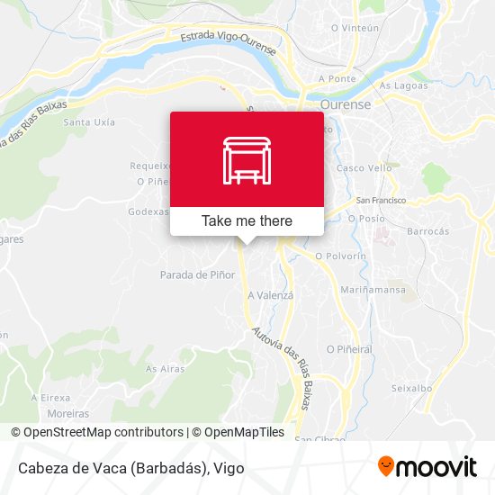 Cabeza de Vaca (Barbadás) map