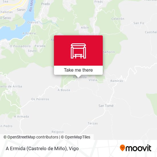 A Ermida (Castrelo de Miño) map