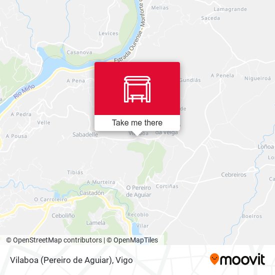 Vilaboa (Pereiro de Aguiar) map