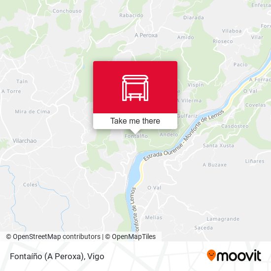 Fontaíño (A Peroxa) map