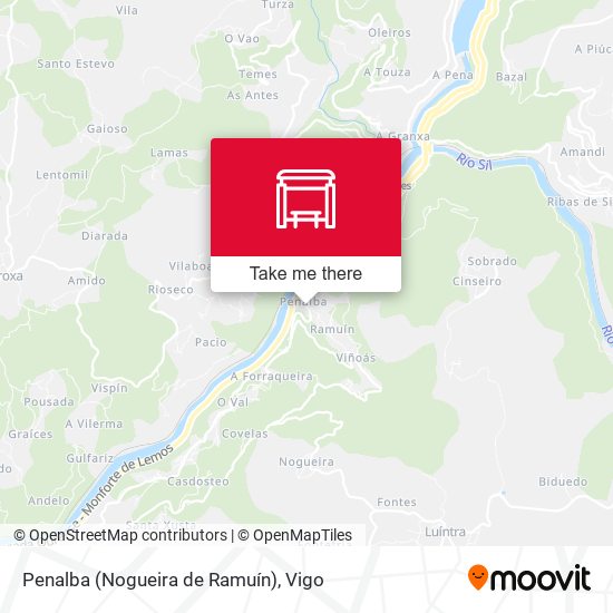 Penalba (Nogueira de Ramuín) map
