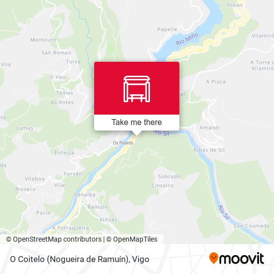 O Coitelo (Nogueira de Ramuín) map