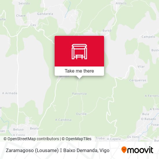 Zaramagoso (Lousame) ⦿ Baixo Demanda map