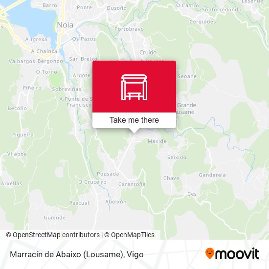 Marracín de Abaixo (Lousame) map