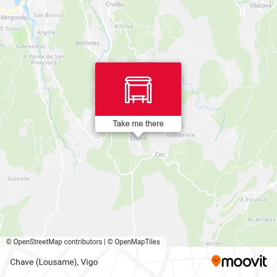 Chave (Lousame) map