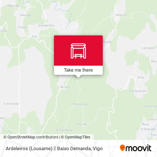 Ardeleiros (Lousame) ⦿ Baixo Demanda map