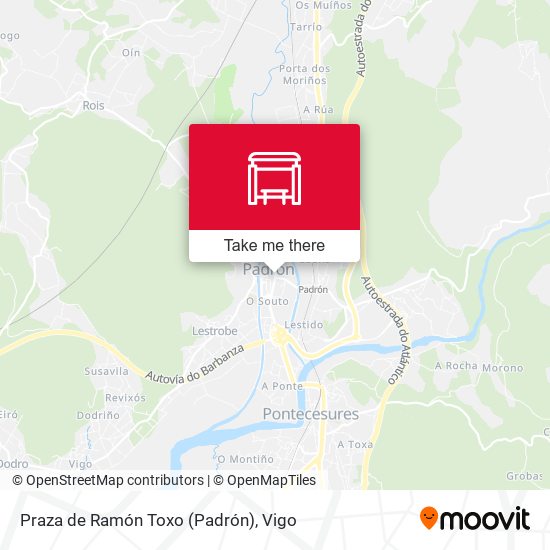 Praza de Ramón Toxo (Padrón) map