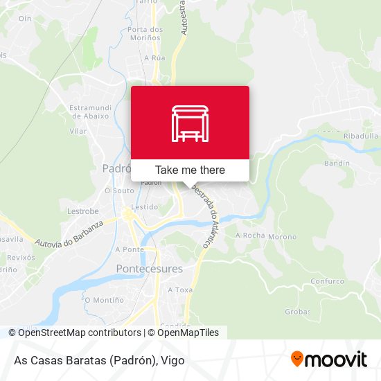 As Casas Baratas (Padrón) map