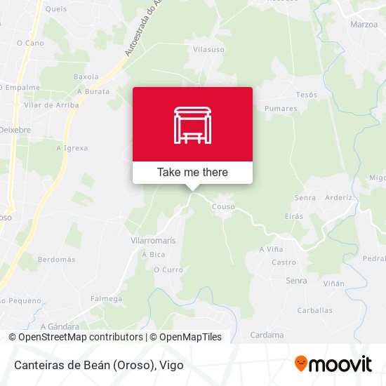 Canteiras de Beán (Oroso) map