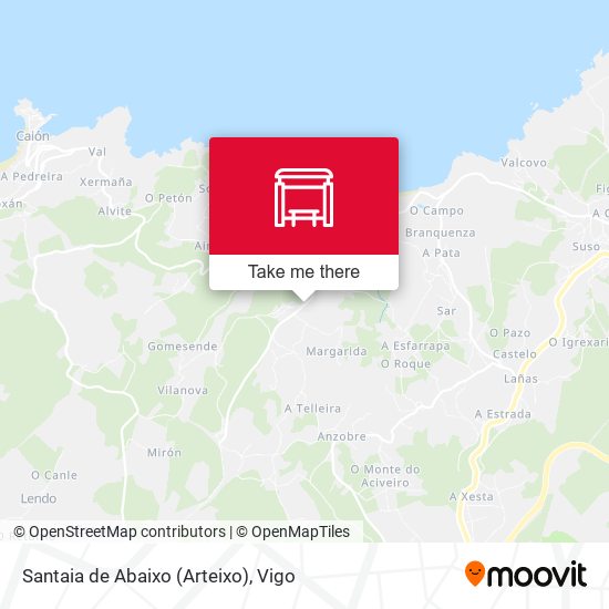 Santaia de Abaixo (Arteixo) map