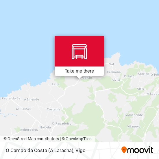 O Campo da Costa (A Laracha) map