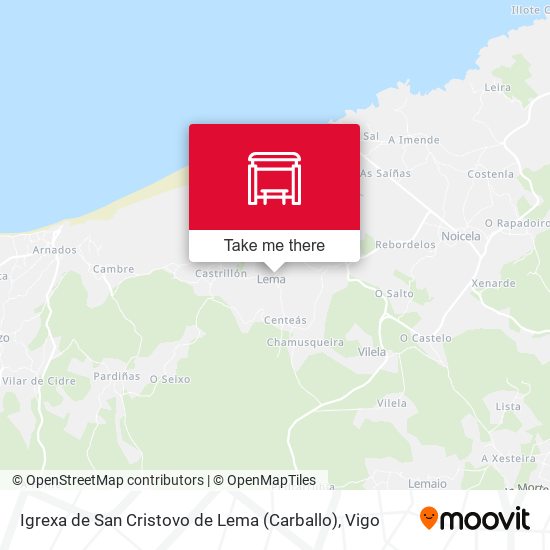 Igrexa de San Cristovo de Lema (Carballo) map