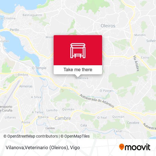 Vilanova,Veterinario (Oleiros) map