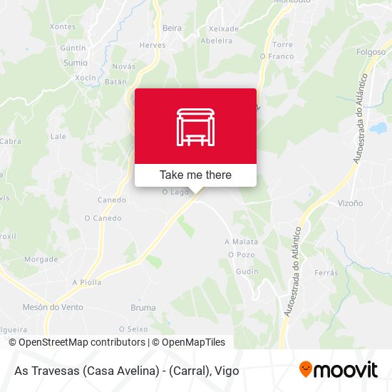 As Travesas (Casa Avelina) - (Carral) map