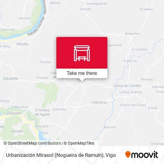 Urbanización Mirasol (Nogueira de Ramuín) map