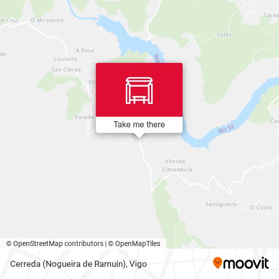 Cerreda (Nogueira de Ramuín) map