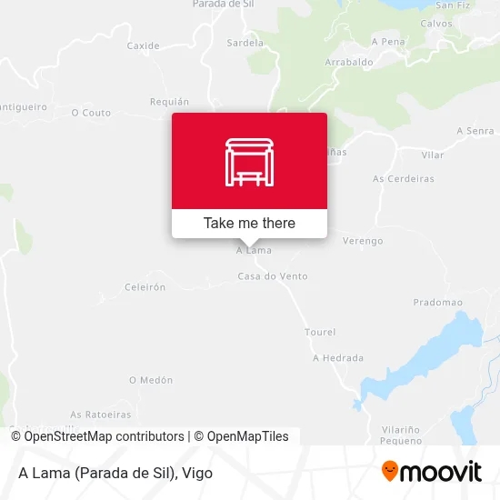 A Lama (Parada de Sil) map