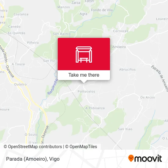 Parada (Amoeiro) map