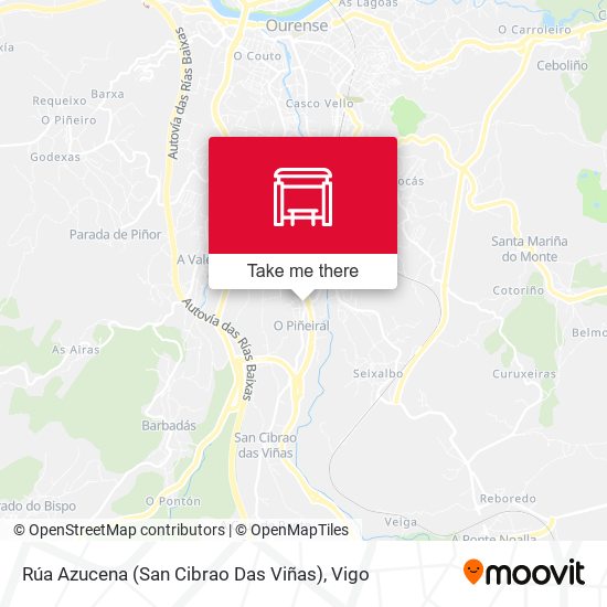 Rúa Azucena (San Cibrao Das Viñas) map