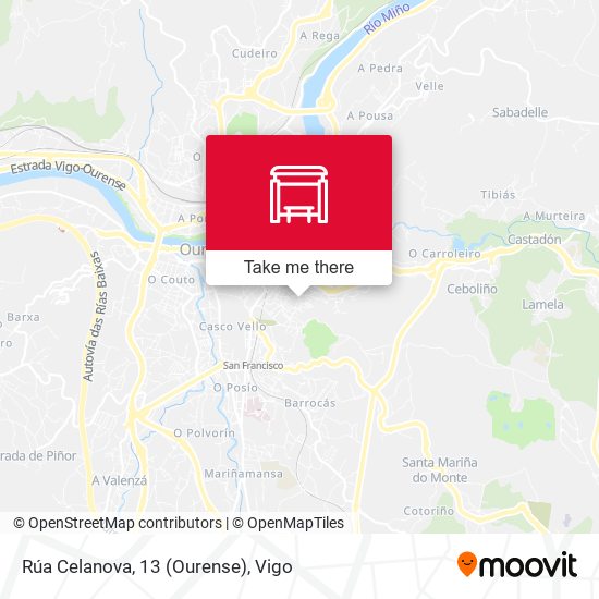 Rúa Celanova, 13 (Ourense) map