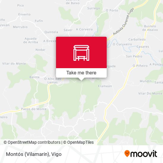 Montós (Vilamarín) map