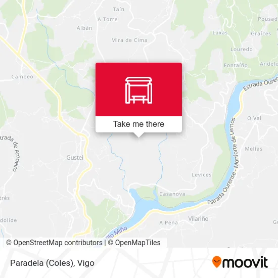 Paradela (Coles) map