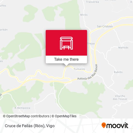 Cruce de Feilás (Riós) map