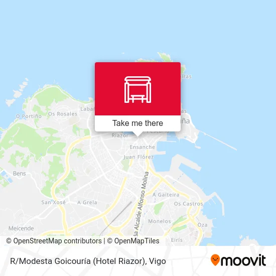 R / Modesta Goicouría (Hotel Riazor) map