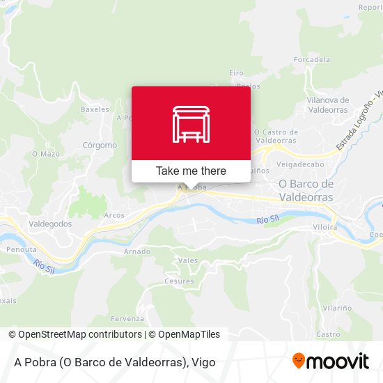 A Pobra (O Barco de Valdeorras) map