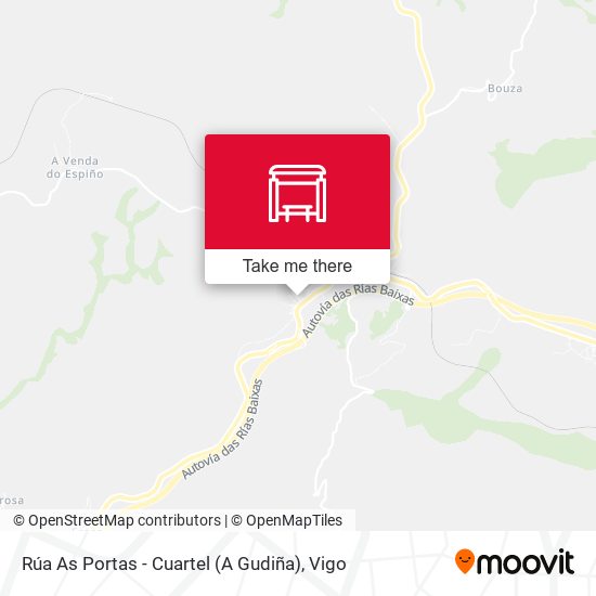 Rúa As Portas - Cuartel (A Gudiña) map