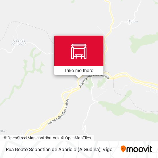 Rúa Beato Sebastián de Aparicio (A Gudiña) map