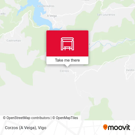 Corzos (A Veiga) map