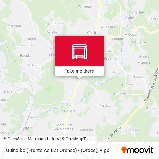 Guindibó (Fronte Ao Bar Orense) - (Ordes) map