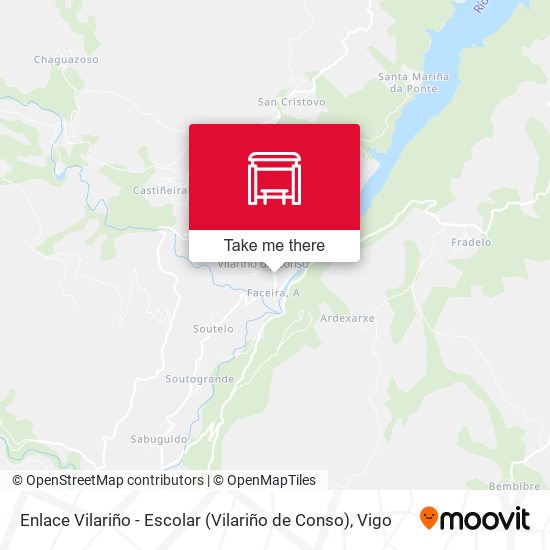 Enlace Vilariño - Escolar (Vilariño de Conso) map