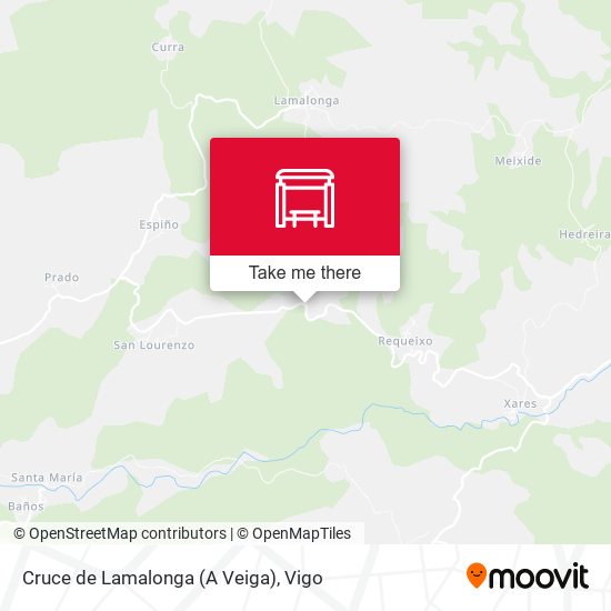 Cruce de Lamalonga (A Veiga) map