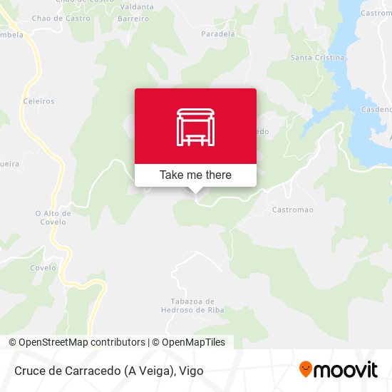 Cruce de Carracedo (A Veiga) map