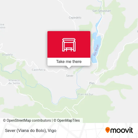 Sever (Viana do Bolo) map