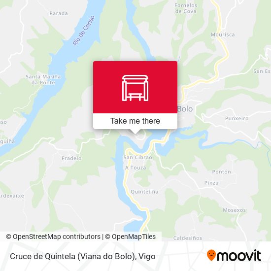 Cruce de Quintela (Viana do Bolo) map