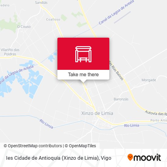 Ies Cidade de Antioquía (Xinzo de Limia) map