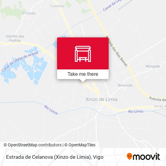 Estrada de Celanova (Xinzo de Limia) map