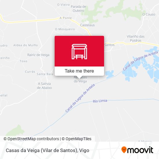 Casas da Veiga (Vilar de Santos) map