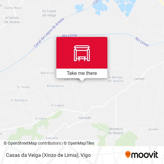 Casas da Veiga (Xinzo de Limia) map
