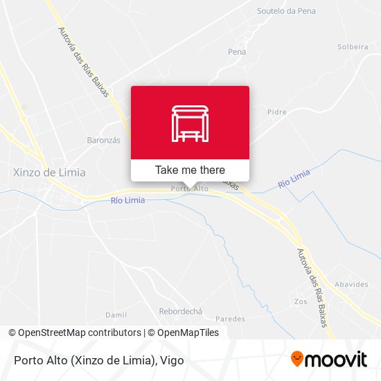 Porto Alto (Xinzo de Limia) map